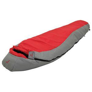 Alps Mountaineering Red Creek (+30°) Lightweight Sleeping Bag, For Camping and Hiking Scarlet/ Gray-Fit Bitzz