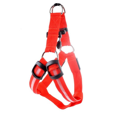 Nylon Pet Safety LED Harness Dog