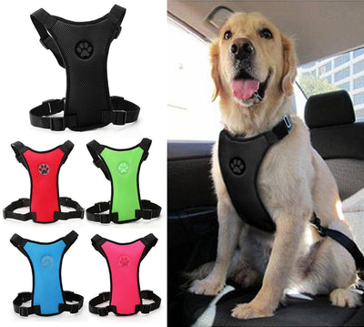 Nylon Mesh Dog Safety Car Seat Harness Seat Belt