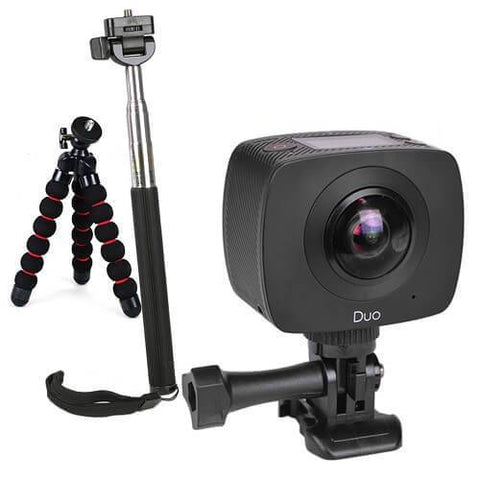 Gigabyte Jolt Duo 360 Degree Camera Dual Lens Sports Action Camera Kit-Fit Bitzz