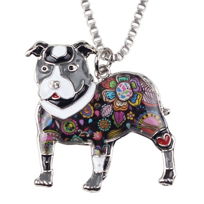 Enamel Alloy Dog Necklace Pendant