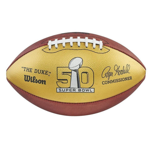 Wilson Football Golden Anniversary Super Bowl 50 Commemorative Football-Fit Bitzz